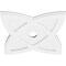 Ekena Millwork Cosmo Architectural Grade PVC Contemporary Ceiling Medallion, 24"OD x 3"ID x 9"C x 1"P CMP24CM-03000 - alternate 2